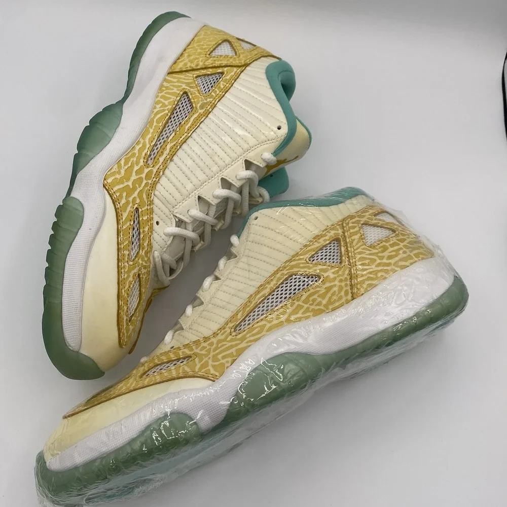 Jordan 11 Retro XI Lows Nike Air IE Azure Maize Teal Aqua Ivory MINT US Men's 12
